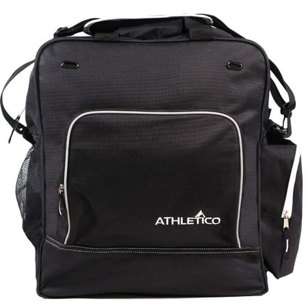 Athletico Weekend Ski Boot Bag - Snowboard Boot Bag - Skiing Snowboarding Travel Luggage - Stores Gear Including Jacket, Helmet, Goggles, Gloves & Accessories (Black) (Best Ski Boot Bag For Air Travel)