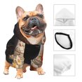 thumbnail image 3 of KLL Black Cat in Wildflowers for Basic Dog Hoodie - Pet Hoodie Sweater with Leash Hole - Cute Dog Sweatshirt - Pet Clothes Hooded Sweatshirt for Dog & Cat -Large, 3 of 8
