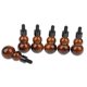 thumbnail image 1 of 6PCS Calabaza Vaciador Aceite Esencial Recargable Vacío Vial Holder 30ml Macarena Botella cuentagotas de aceites esenciales, 1 of 7