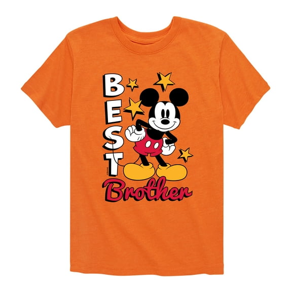 Mickey And Friends - Best Brother - Youth Short Sleeve Graphic T-Shirt