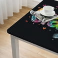 thumbnail image 5 of Awypu Love Typography Homosexuality Fashionable Square Table Cover 100% Polyester Fiber 36*36, 5 of 8