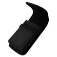 thumbnail image 3 of Vertical Black Rugged Canvas Case Pouch Holster for BLU Advance L4 ,w/ Metal Clip and Belt Loop.   + MYNETDEALS Stylus, 3 of 4