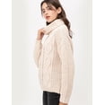 thumbnail image 3 of Suéter tejido grueso cuello alto AMAD Casual para mujer Talla M, 3 of 5