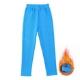 thumbnail image 5 of TAmten Girl Pants Size 10-12 Girls Fleece Lined Leggings High Waisted Stretchy Thick Thermal Soft Tights Pants Toddler Kids Cozy Winter Warm Pant(Sky Blue,9-10 Years), 5 of 7