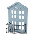 thumbnail image 1 of Wall Shelf, Beautiful House Shape Wall Storage Shelf for Living Room (Light Blue), 1 of 5