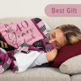 thumbnail image 3 of LHSHID 40th Birthday Gifts Women 40 Year Old Birthday Gifts for Women 40th Birthday Gift Ideas 40th Birthday Gifts Women Unique Gifts for 40th Birthday Woman 40th Birthday Blanket 50"x60", 3 of 7