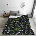 thumbnail image 5 of Honeii Space Rockets Print Fleece Blanket - Throw Blanket for Bed, Sofa, Couch, Camping, and Travel , Microplush Ultra Soft Warm Blanket-40"x30", 5 of 7