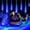 Blue, variant on Morttic Christmas Outdoor String Lights, 8 Tube 192 LEDs 11.8 inch Meteor Shower Rain Plug in Waterproof Waterfall Raindrop Light for Holiday Party Wedding Tree Valentine Day Decoration, Multicolor