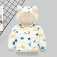 thumbnail image 3 of Winter Down Coats for Kids Baby Boys Girls Light Puffer Padded Jacket with Hoods Infant Outerwear Cute Baby Girls Jacket Jacket For Girls Boys Lightweight Jacket 12 Months-4 Years, 3 of 6