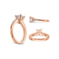 thumbnail image 5 of 1.31 Carat (Ctw VS2, G-H) Emerald-Cut Certified Lab-Grown Diamond Engagement Ring 14K Rose Gold for Women, 5 of 6