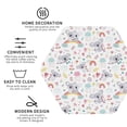 thumbnail image 3 of Honeii Cute Koala print Leather Coaster Set of 4, ideal for safeguarding your furniture from drinks spills and effortless cleanup-Hexagon, 3 of 6