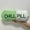 green, variant on Chill Pill Plush Pillow, 15.7 Inch Decorative Capsule Body Pillow, Soft Polyester Stuffed Cushion for Bed Couch Decor