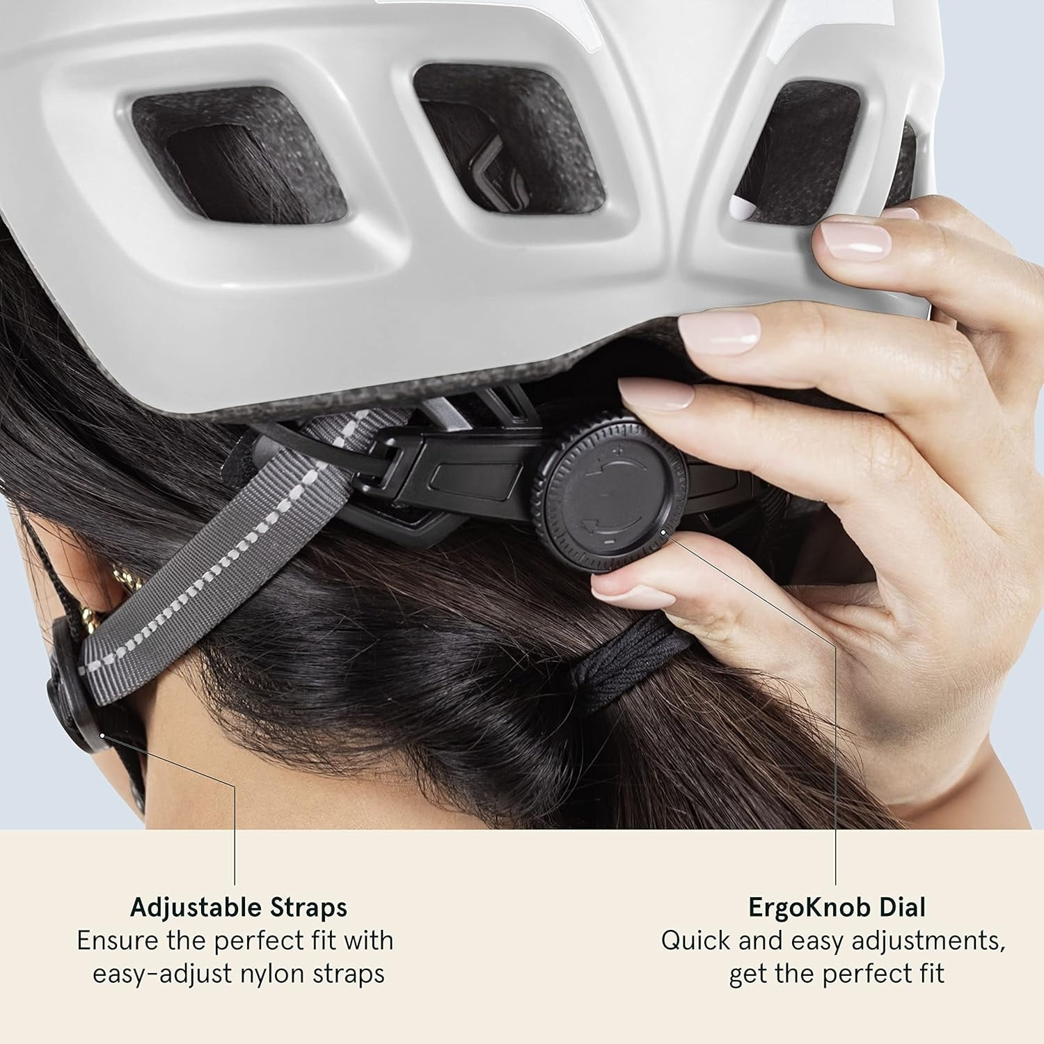 Adult Bike Helmet with LED Safety Light Adjustable Dial & Removable Visor - Adjustable Bicycle Cycling Helmet for Men & Women