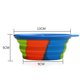 thumbnail image 5 of Cuencos plegables para perros, paquete de 2 cuencos de agua plegables portátiles con mosquetón para gatos de alimentación de viaje, azul + morado Dontodent Kuyhfg Sin marca, 5 of 5