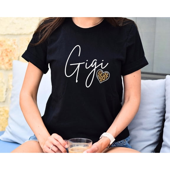 Women Gigi Leopard Best Grandma Mothers Day T-Shirt Size S-5XL