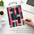 thumbnail image 3 of FORMRS Acrylic Clipboard with Low Profile Clip Standard A4 Letter Size, 12.5" x 9", Pink Geometric, 3 of 8