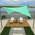 thumbnail image 3 of Shade&Beyond 16'X16' Rectangular Sun Shade Sail Canopy Tent - Durable Shade Cloth for Patio, Carport & Backyard UV Protection，Turquoise, 3 of 5