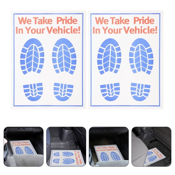 PENIKOKO Lightweight Non-Skid Paper Floor Mats for Car Use, Vehicle Floor Protectors, Easy to Install and Replace