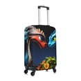 thumbnail image 3 of Balery Luggage Cover Playful Colorful Dragons Flowers Print Suitcase Covers for Luggage Elastic Washable Suitcase Protector Fits 18-32 Inch Luggage-X-Large, 3 of 9