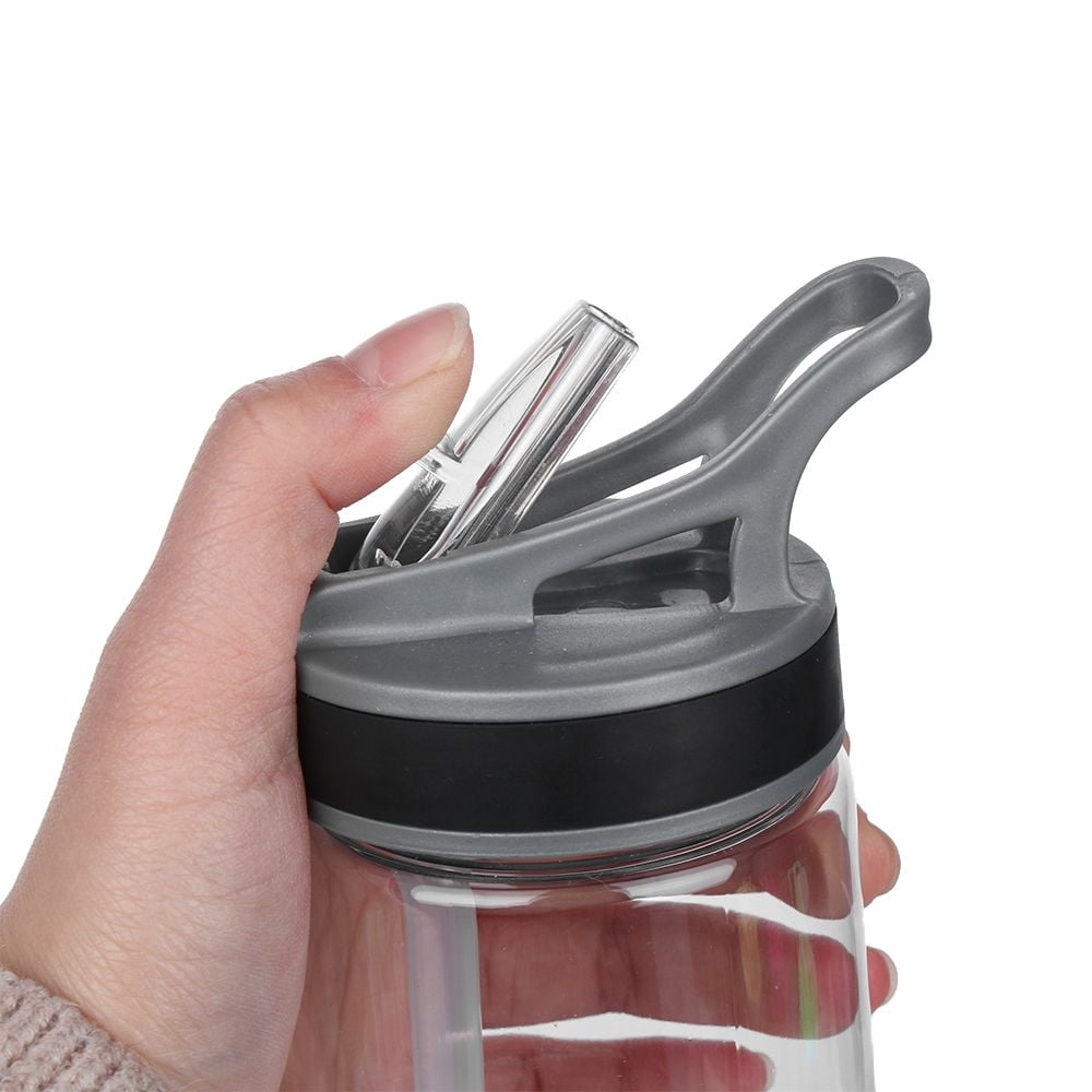 750ml Transparent BPA Free Gym Travel Accessories Plastic Bottles With Flip  Straw Sport Cup Water Cups GREEN