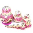 thumbnail image 3 of 10 Pcs Poupées Russes Fines Gigognes Matryoshka Handmad, 3 of 4
