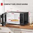 thumbnail image 5 of Horno microondas de encimera TOSHIBA ML4-EM12PA(BS) con diseño elegante, un básico de cocina, sensor inteligente, 13 menús automáticos y función de silencio, 1.2 pies cúbicos con plato giratorio de 1, 5 of 5