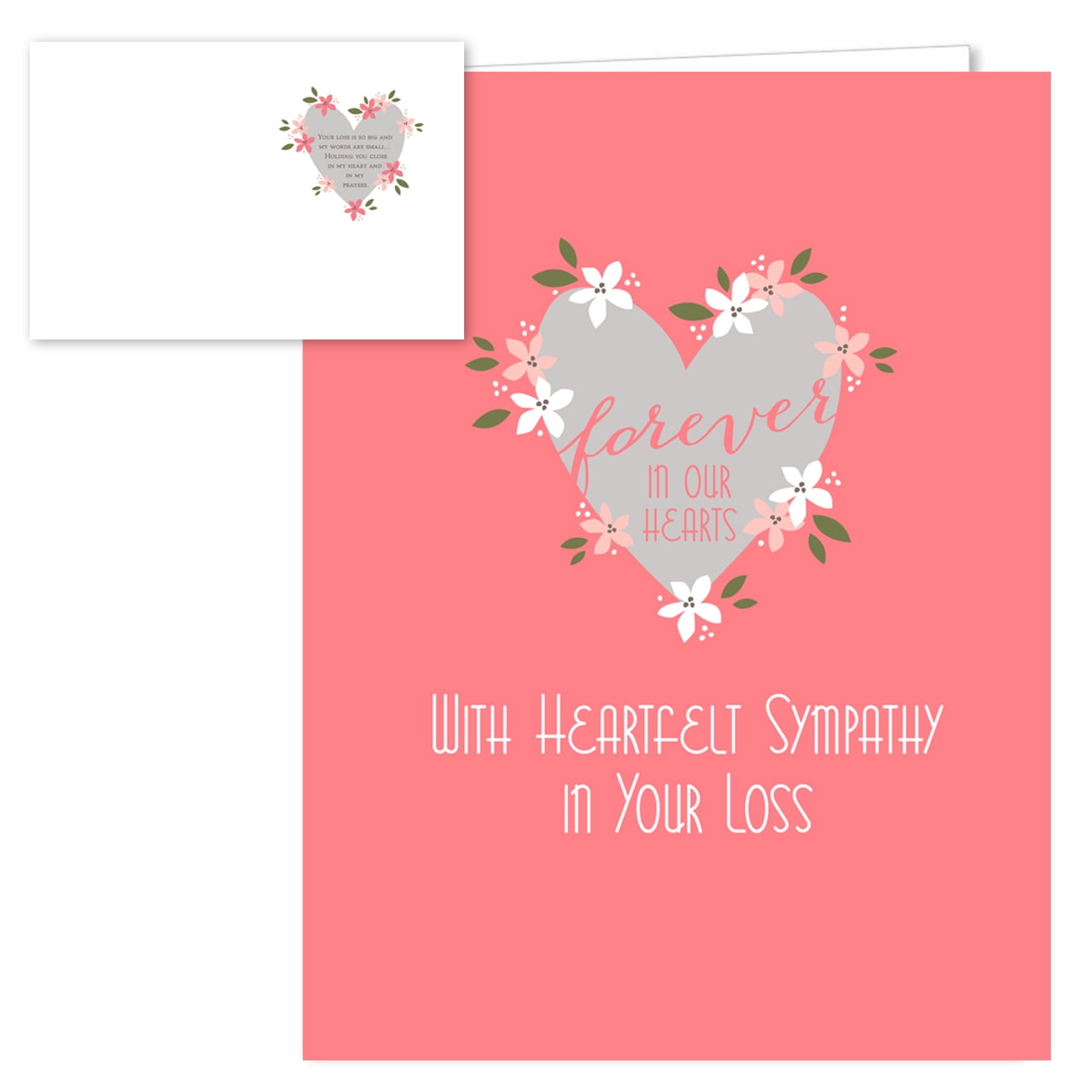 Heart Felt Sympathy Note Card Assortment - set of 25