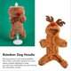 thumbnail image 3 of Sudadera con capucha de reno para perro, bonito disfraz navideño para perro, mono peludo de 4 mangas para cachorro, pijama de invierno para perros para cosplay navideño (M), 3 of 5