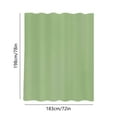 thumbnail image 3 of VOTRUDI Waffle Weave Shower Curtain Waterproof 78x72in - Solid Green Modern Bathroom, 3 of 6