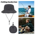 thumbnail image 2 of Chapeau d'Extérieur Polyvalent Chapeau Seau Étanche Pliable avec Jugulaire Réglable Idéal pour la Protection de Voyage Randonnée Unisexe, 2 of 5