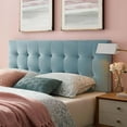 thumbnail image 3 of Modway Lily Queen Biscuit Tufted Performance Velvet Headboard in Light Blue, 3 of 8