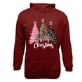 thumbnail image 5 of EchfiProm Mens Red Hoodies Merry Christmas with Pockets Graphic Big And Tall Hooded Xmas Sweatshirt for Men L, 5 of 5