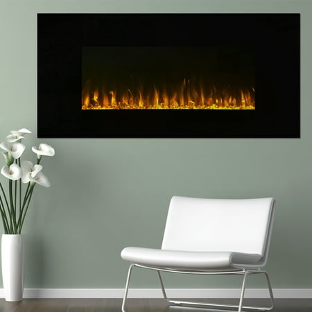 Electric Fireplace Wall Mounted, LED Fire and Ice Flame, 42 inch by Northwest