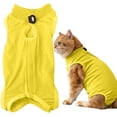 thumbnail image 2 of Cat Recovery Suit for Male and Female, Ongmies Surgical Post Surgery Soft Cone Onesie Shirt Clothes Neuter Licking Protective Diapers Outfit Cover Kitten Spay Collar, 2 of 5