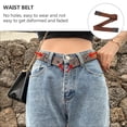thumbnail image 3 of Miangastore 2Pack Multi-functional Women's Waist Belt Jeans Belt Coffee PU Invisible, 3 of 8