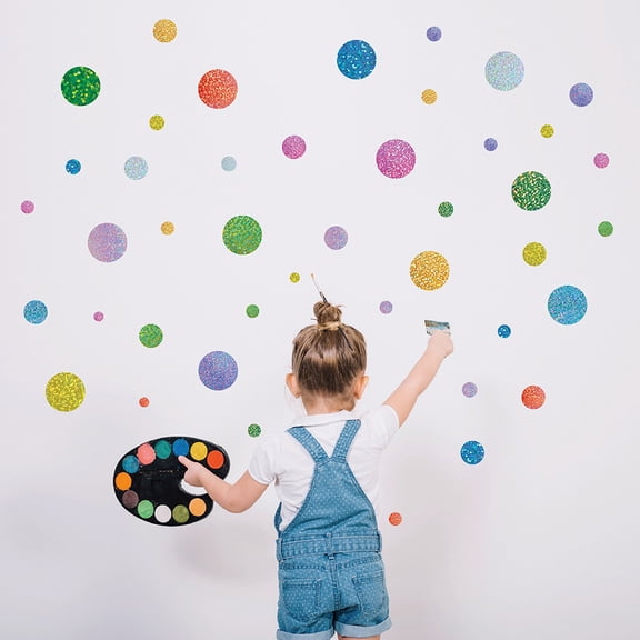RENACLIPY 5-Pack Modern PVC Wall Decals for Kids Bedroom Decor, and Stick Wall Art