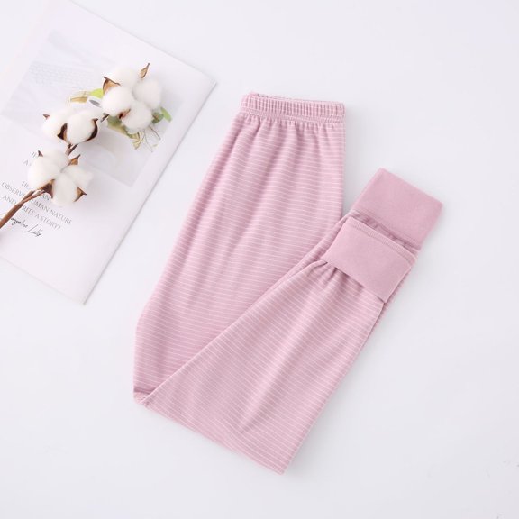 MKOSPLRT Striped Leggings for Kid Toddler 2-13 Years High Waist Stretch Leggings Soft Cinch Bottom Pjs Pants Lounge Pants for Girl Boy