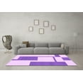 thumbnail image 3 of Ahgly Company Indoor Square Solid Purple Modern Area Rugs, 4' Square, 3 of 4