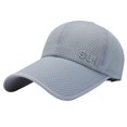 thumbnail image 2 of Baseball Cap Buckle Closure Sun Breathable Solid Color Outdoor Hat for Women, 2 of 8