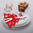 thumbnail image 6 of Uxgjfwu Christmas Cutlery Holder Set, Tree Shaped Knife and Fork Bag for Holiday Party Tableware, Table Setting Gift, 6 of 6