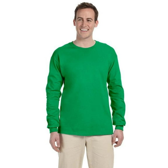 Gildan Adult Ultra Cotton® Long-Sleeve T-Shirt - IRISH GREEN - S