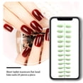 thumbnail image 4 of Vogacara 24 piezas de uñas postizas de ataúd resistentes a los arañazos de bailarina corta coloridas uñas acrílicas artificiales de color sólido DIY Juegos de manicura 4 verde matcha Vogacara CE011412-04, 4 of 4