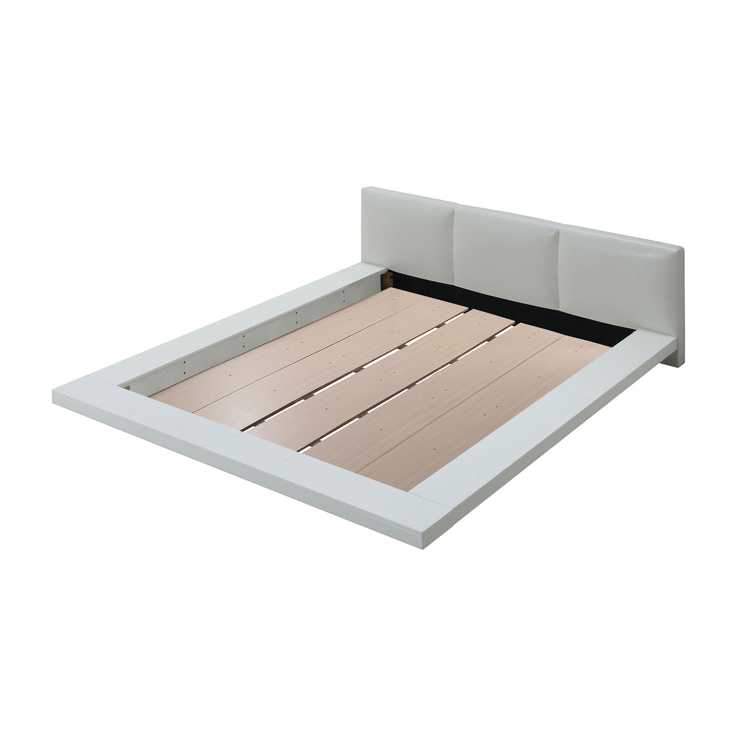 Furniture of America Krister Wood Platform Bed, California King, White