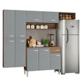thumbnail image 2 of Madesa Gabinete de Cocina Integral 229 cm Emilly Fit Rústico/Gris, 2 of 10