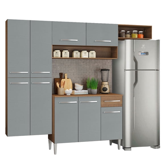 Cocina Integral Completa Modular Madesa Emilly Fit 229cm MG