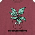 thumbnail image 3 of Instant Message - Cute But Sensitive - Women's Racerback Tank Top, 3 of 6
