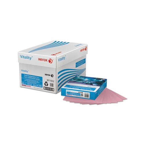 Multipurpose Pastel Colored Paper 20lb, 8.5 x 11, Pink, 500/Ream