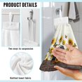 thumbnail image 6 of ZIATUBLE Dachshund Hand Drying Towels Sunflower Kitchen Hand Towels Butterfly Hand Towels for Bathroom Easy to Clean Hanging Dual-Purpose Hand Towel Lightweight Dish Cloths Towel, 6 of 7