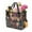 Shiba Inu Dog, variant on Garden Tool Bag,Pink Border Collie Dog and Flower Floral Garden Tool Organizer,Garden Gifts,Waterproof Multi-Pocket Garden Tool Storage 11.8x5.5x11.4 Inch(Tools NOT Included)