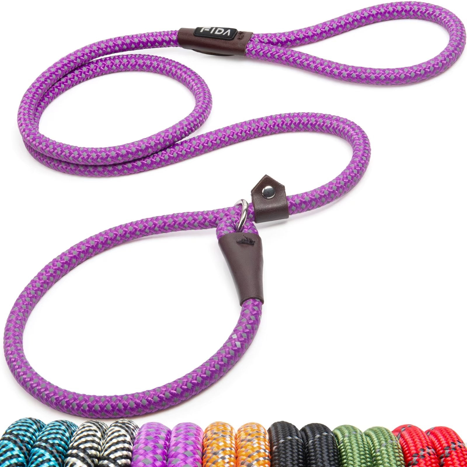 Fida Durable Slip Lead Dog Leash, 6 FT x 1/2" Heavy Duty Dog Loop Leash